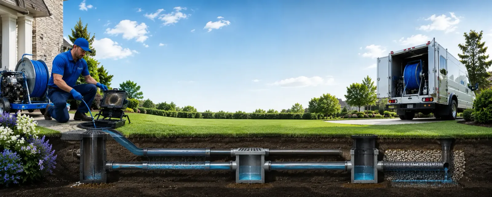 Outdoor drain cleaning information for Blue Jay, CA